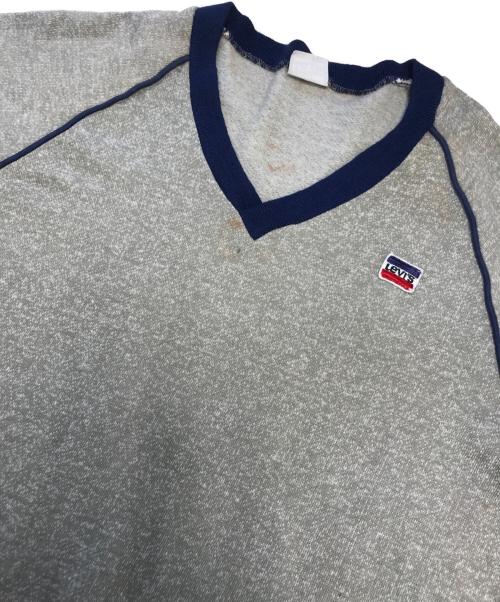LEVI'S（リーバイス）LEVI'S (リーバイス) 80s半袖スウェット グレー×ネイビー サイズ:Mの古着・服飾アイテム