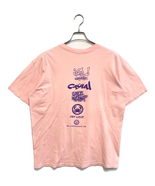anvil（アンヴィル）anvil (アンヴィル) プリントTシャツ ピンク サイズ:Lの古着・服飾アイテム