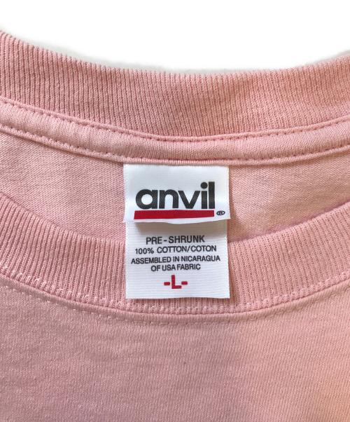 anvil（アンヴィル）anvil (アンヴィル) プリントTシャツ ピンク サイズ:Lの古着・服飾アイテム