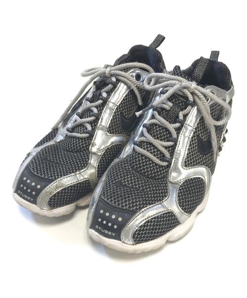 NIKE（ナイキ）NIKE (ナイキ) stussy (ステューシー) AIR ZOOM SPIRIDON CAGED ブラック サイズ:US8.5/UK7.5/EUR42/cm26.5/BR40/CN265(2.5)の古着・服飾アイテム