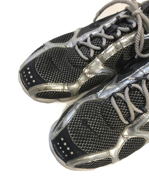 NIKE（ナイキ）NIKE (ナイキ) stussy (ステューシー) AIR ZOOM SPIRIDON CAGED ブラック サイズ:US8.5/UK7.5/EUR42/cm26.5/BR40/CN265(2.5)の古着・服飾アイテム