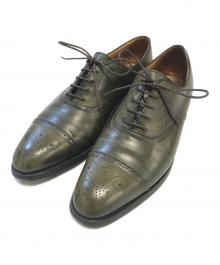 JOHN LOBB（ジョンロブ）の古着「メダリオンシューズ」｜グリーン