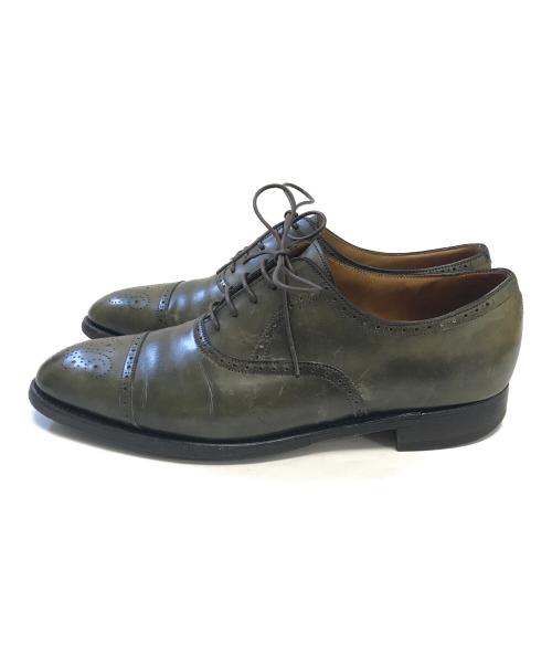 JOHN LOBB（ジョンロブ）JOHN LOBB (ジョンロブ) メダリオンシューズ グリーン サイズ:7 1/2の古着・服飾アイテム