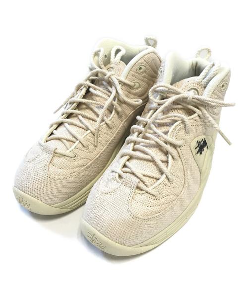 NIKE（ナイキ）NIKE (ナイキ) stussy (ステューシー) Air Penny 2 Fossil アイボリー サイズ:US10/UK9/EUR44/cm28/BR42/CN280(2.5)の古着・服飾アイテム