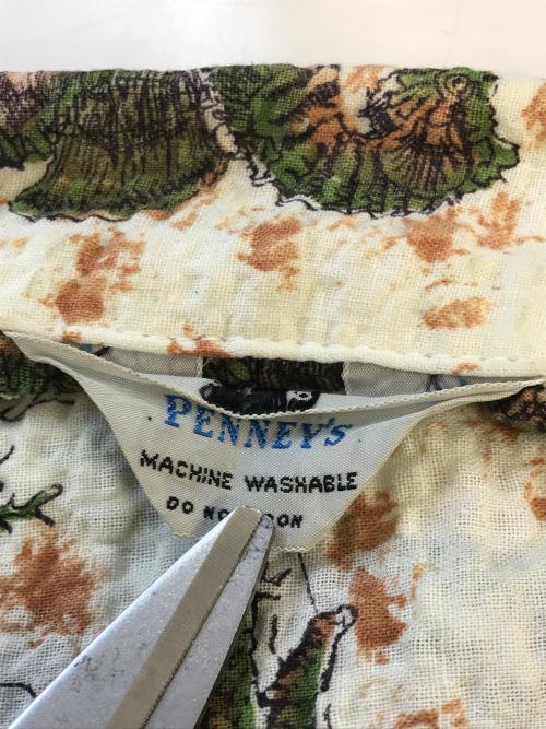 PENNEYS（ペニーズ）penneys (ペニーズ) シアサッカー総柄シャツ ホワイト サイズ:18の古着・服飾アイテム