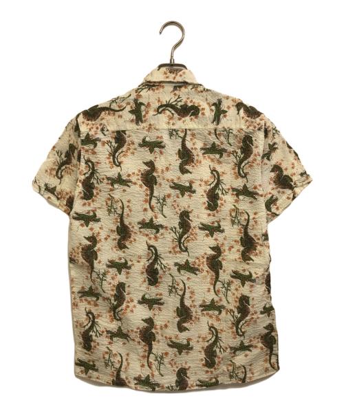 PENNEYS（ペニーズ）penneys (ペニーズ) シアサッカー総柄シャツ ホワイト サイズ:18の古着・服飾アイテム