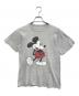 キャラクターTシャツ（キャラクターTシャツ）の古着「Disney(ディズニー) キャラクターTシャツ」｜グレー