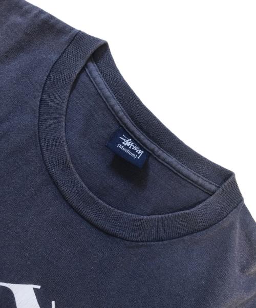 stussy（ステューシー）stussy (ステューシー) プリントTシャツ ネイビー サイズ:Mediumの古着・服飾アイテム