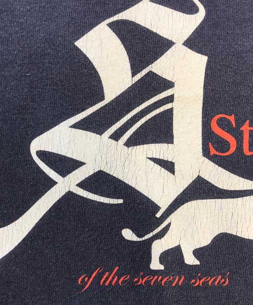 stussy（ステューシー）stussy (ステューシー) プリントTシャツ ネイビー サイズ:Mediumの古着・服飾アイテム