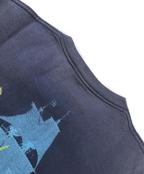 stussy（ステューシー）stussy (ステューシー) プリントTシャツ ネイビー サイズ:Mediumの古着・服飾アイテム