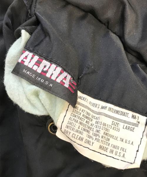 ALPHA（アルファ）ALPHA (アルファ) MA-1ジャケット ブラック サイズ:Lの古着・服飾アイテム