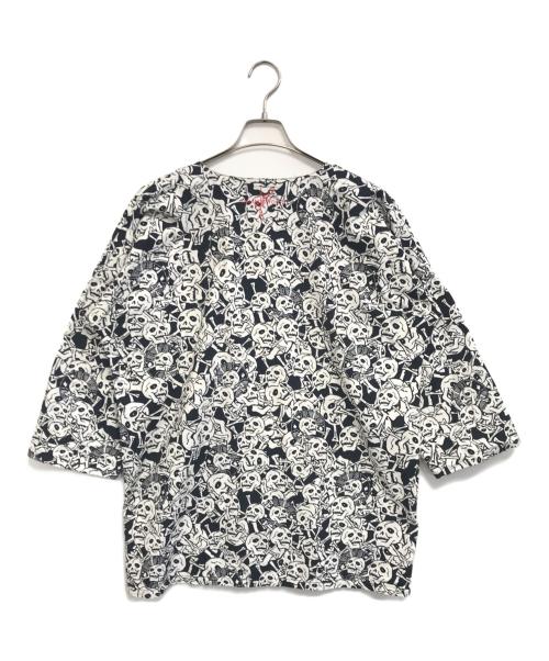 BUENA VISTA（ブエナビスタ）BUENA VISTA (ブエナビスタ) 鯉口シャツ ホワイト×ブラック サイズ:XLの古着・服飾アイテム