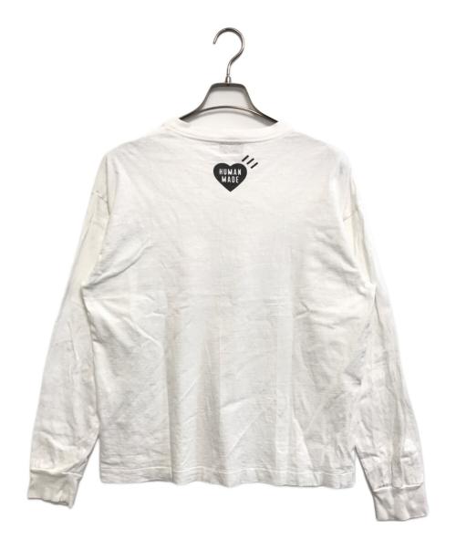 HUMAN MADE（ヒューマンメイド）HUMAN MADE (ヒューマンメイド) GRAPHIC L/S T-SHIRT ホワイト サイズ:Sの古着・服飾アイテム