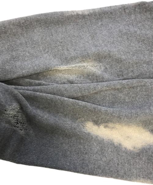 doublet（ダブレット）doublet (ダブレット) RIPPED OFF KNIT HOODIE グレー サイズ:Sの古着・服飾アイテム