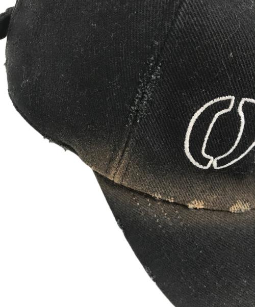 KAMIYA（カミヤ）KAMIYA (カミヤ) CA4LA (カシラ) OOPS DISTRESSED CAP ブラック サイズ:表記なしの古着・服飾アイテム