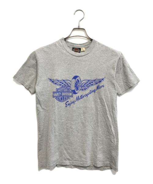 HARLEY-DAVIDSON（ハーレーダビッドソン）HARLEY-DAVIDSON (ハーレーダビッドソン) 90-00s HARLEY-DAVIDSON(ハーレーダビッドソン) モーターTシャツ グレー サイズ:Lの古着・服飾アイテム