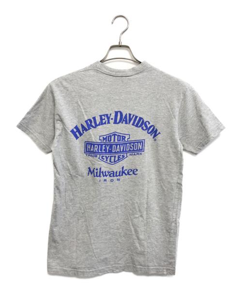 HARLEY-DAVIDSON（ハーレーダビッドソン）HARLEY-DAVIDSON (ハーレーダビッドソン) 90-00s HARLEY-DAVIDSON(ハーレーダビッドソン) モーターTシャツ グレー サイズ:Lの古着・服飾アイテム