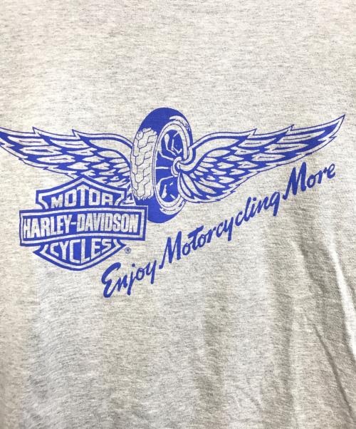 HARLEY-DAVIDSON（ハーレーダビッドソン）HARLEY-DAVIDSON (ハーレーダビッドソン) 90-00s HARLEY-DAVIDSON(ハーレーダビッドソン) モーターTシャツ グレー サイズ:Lの古着・服飾アイテム