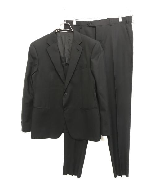 EMPORIO ARMANI（エンポリオ アルマーニ）EMPORIO ARMANI (エンポリオ アルマーニ) T LINE/130S SUPER ブラック サイズ:54の古着・服飾アイテム