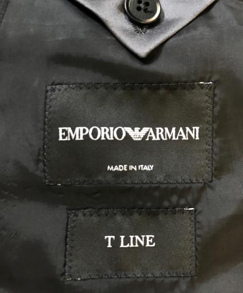 EMPORIO ARMANI（エンポリオ アルマーニ）EMPORIO ARMANI (エンポリオ アルマーニ) T LINE/130S SUPER ブラック サイズ:54の古着・服飾アイテム