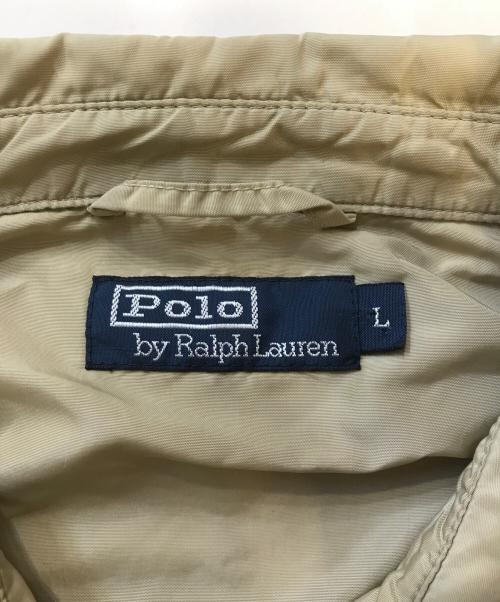 POLO RALPH LAUREN（ポロ・ラルフローレン）POLO RALPH LAUREN (ポロ・ラルフローレン) ナイロンスイングトップ カーキ サイズ:Lの古着・服飾アイテム