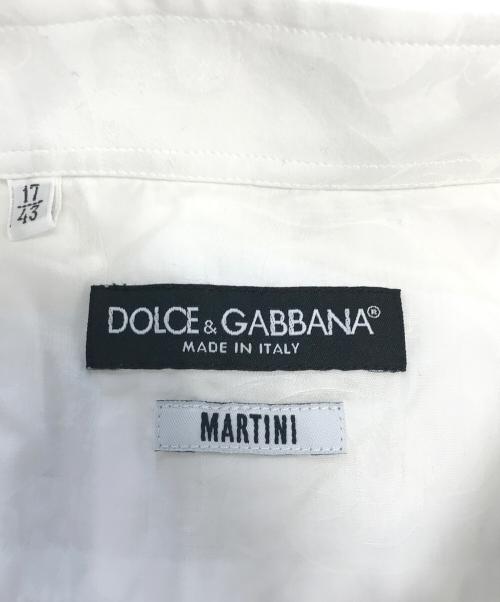 DOLCE & GABBANA（ドルチェ＆ガッバーナ）DOLCE & GABBANA (ドルチェ＆ガッバーナ) 総柄シャツ ホワイト サイズ:17/43の古着・服飾アイテム