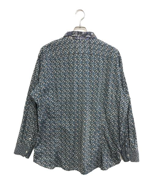 ETRO（エトロ）ETRO (エトロ) 総柄ペイズリーシャツ ネイビー サイズ:47の古着・服飾アイテム