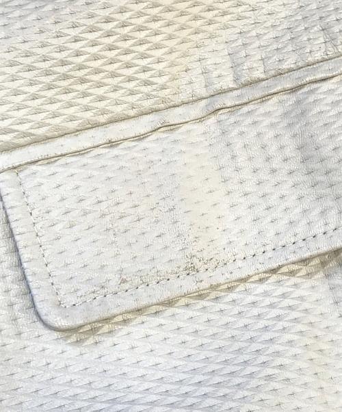 Barassi（バラシ）Barassi (バラシ) 型押しレザーコート アイボリー サイズ:2Lの古着・服飾アイテム
