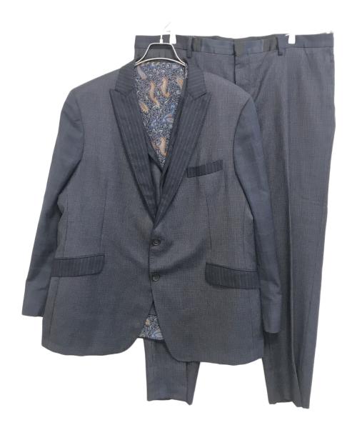 ETRO（エトロ）ETRO (エトロ) セットアップスーツ ネイビー サイズ:60の古着・服飾アイテム