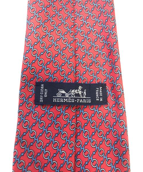 HERMES（エルメス）HERMES (エルメス) シルクネクタイ レッド サイズ:表記なしの古着・服飾アイテム