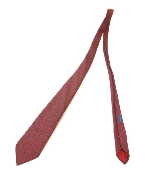 HERMES（エルメス）HERMES (エルメス) シルクネクタイ レッド サイズ:表記なしの古着・服飾アイテム