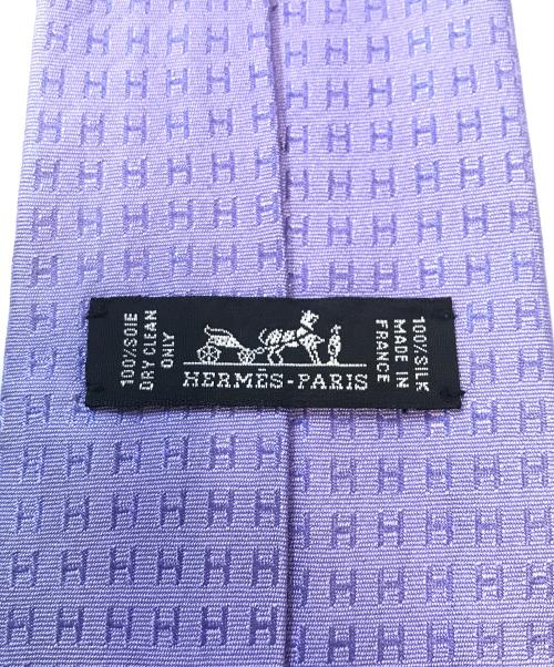 HERMES（エルメス）HERMES (エルメス) シルクネクタイ パープル サイズ:表記なしの古着・服飾アイテム