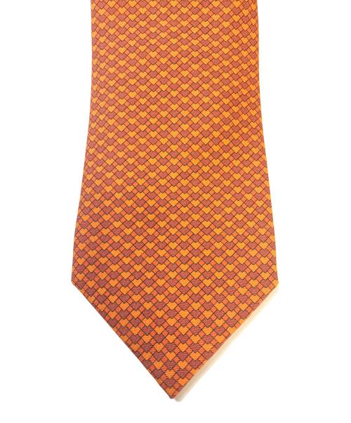 HERMES（エルメス）HERMES (エルメス) シルクネクタイ オレンジ サイズ:表記なしの古着・服飾アイテム