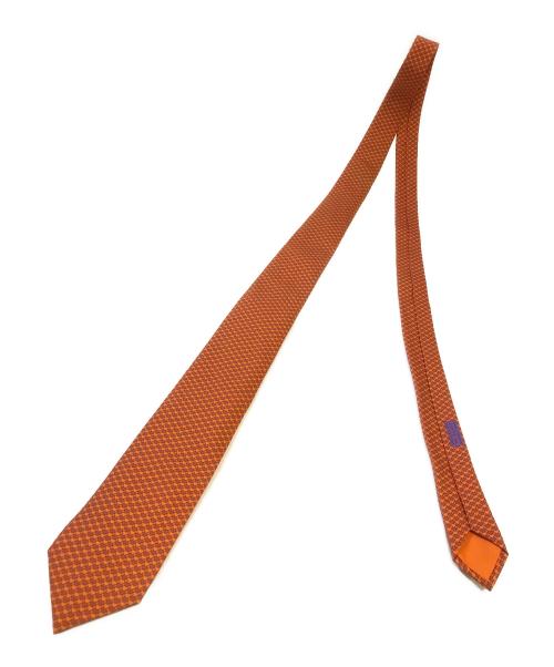 HERMES（エルメス）HERMES (エルメス) シルクネクタイ オレンジ サイズ:表記なしの古着・服飾アイテム