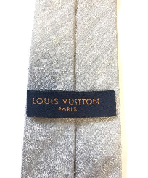 LOUIS VUITTON（ルイ ヴィトン）LOUIS VUITTON (ルイ ヴィトン) シルクネクタイ スカイブルー×グレー サイズ:表記なしの古着・服飾アイテム