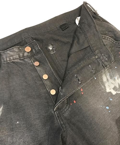 mnml（ミニマル）mnml (ミニマル) 加工デニムパンツ ブラック サイズ:32の古着・服飾アイテム