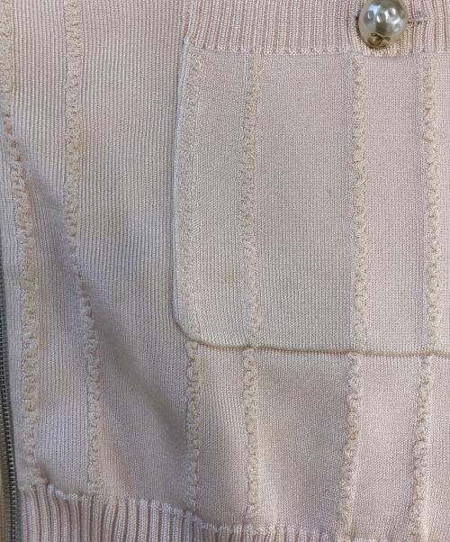CHANEL（シャネル）CHANEL (シャネル) ココマークニットベスト ピンク サイズ:34の古着・服飾アイテム