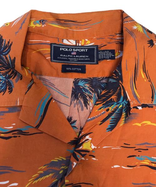 POLO SPORT（ポロスポーツ）POLO SPORT (ポロスポーツ) アロハシャツ オレンジ サイズ:Ｌの古着・服飾アイテム