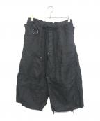 MINUSマイナス）の古着「Easy Work Short With Garment Dyed」｜ブラック