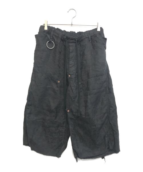 MINUS（マイナス）MINUS (マイナス) Easy Work Short With Garment Dyed ブラック サイズ:3の古着・服飾アイテム