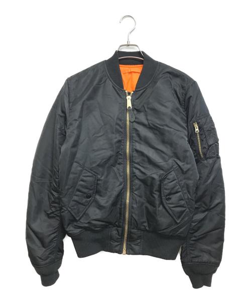ALPHA（アルファ）ALPHA (アルファ) MA-1ジャケット ブラック サイズ:Sの古着・服飾アイテム