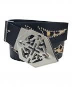 GUAPIグアピ）の古着「SILVER EMBLEM BELT」｜ブラック