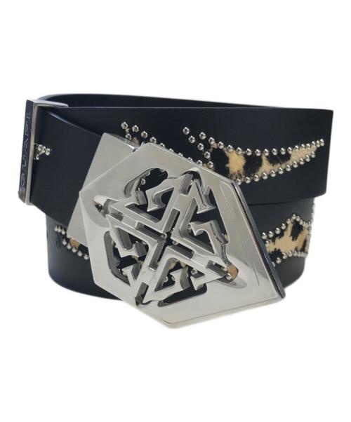 GUAPI（グアピ）GUAPI (グアピ) SILVER EMBLEM BELT ブラックの古着・服飾アイテム