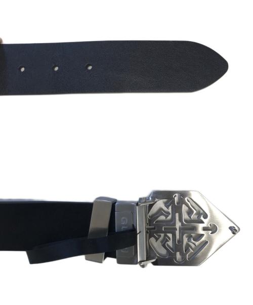 GUAPI（グアピ）GUAPI (グアピ) SILVER EMBLEM BELT ブラックの古着・服飾アイテム