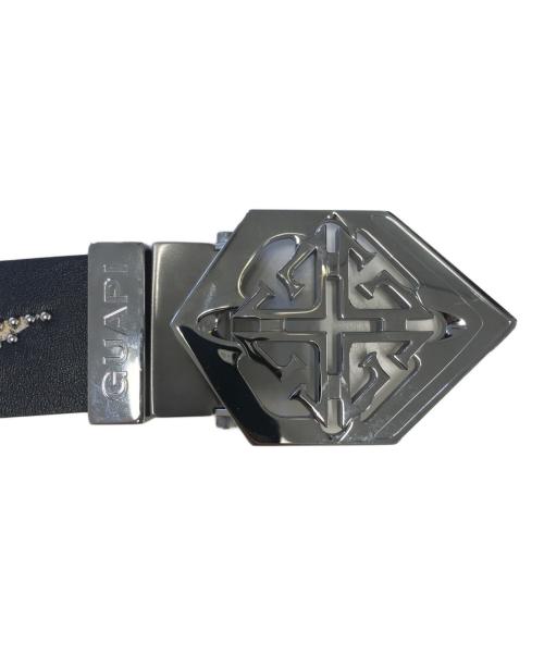 GUAPI（グアピ）GUAPI (グアピ) SILVER EMBLEM BELT ブラックの古着・服飾アイテム