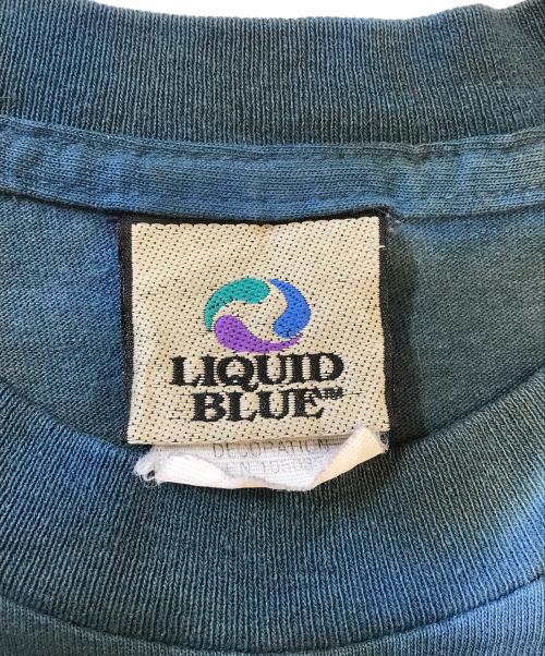 LIQUID BLUE（リキッドブルー）LIQUID BLUE (リキッドブルー) 90sプリントTシャツ ネイビー サイズ:Ⅿの古着・服飾アイテム