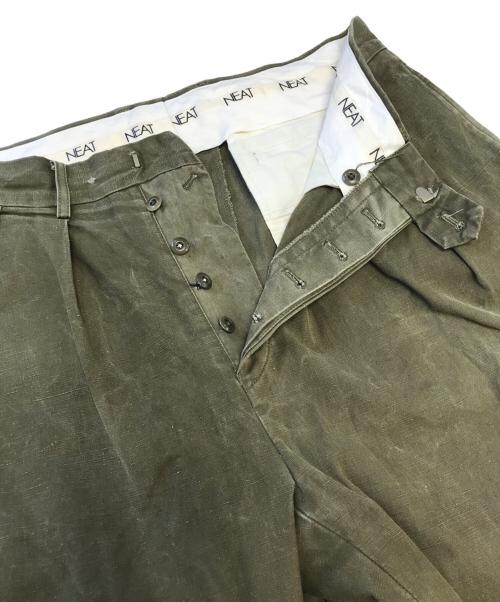 NEAT（ニート）NEAT (ニート) テントクロスパンツ オリーブ サイズ:48の古着・服飾アイテム