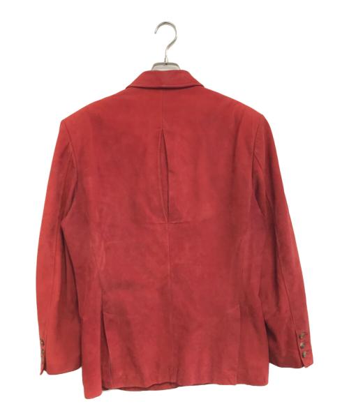 PAUL SMITH（ポールスミス）PAUL SMITH (ポールスミス) レザーサファリジャケット レッド サイズ:Lの古着・服飾アイテム