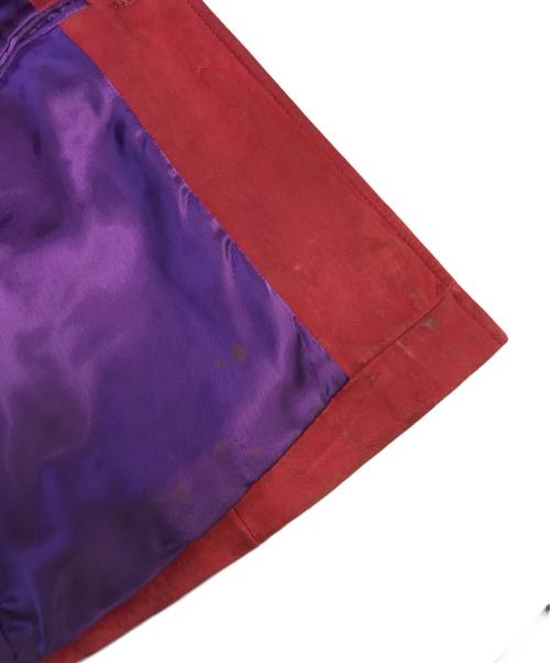 PAUL SMITH（ポールスミス）PAUL SMITH (ポールスミス) レザーサファリジャケット レッド サイズ:Lの古着・服飾アイテム