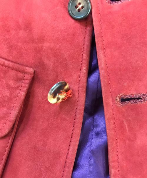 PAUL SMITH（ポールスミス）PAUL SMITH (ポールスミス) レザーサファリジャケット レッド サイズ:Lの古着・服飾アイテム